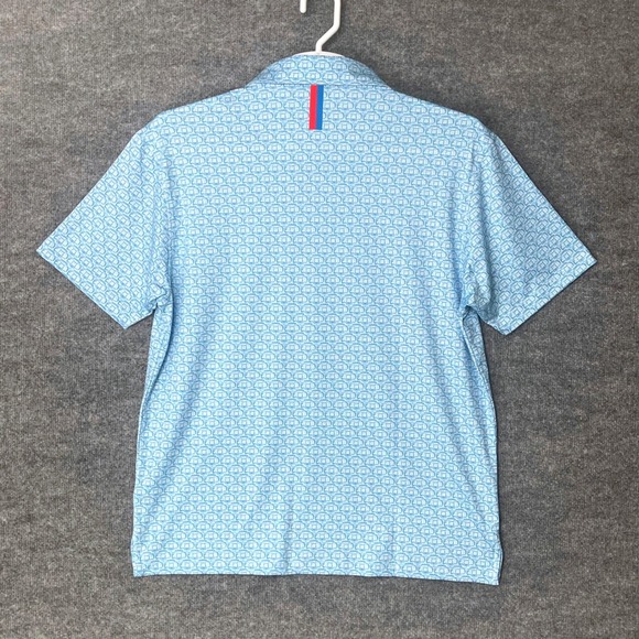 Rhoback Ole Miss Vaught-Hemingway Stadium Polo Mens Large Blue White New - Picture 4 of 9